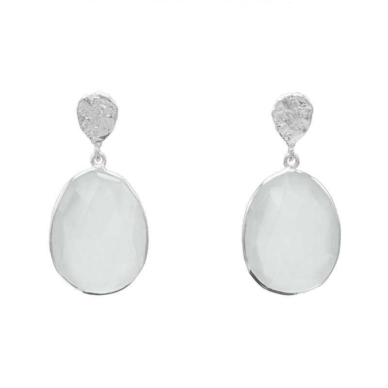 Orecchini Karamel Argento Bianco