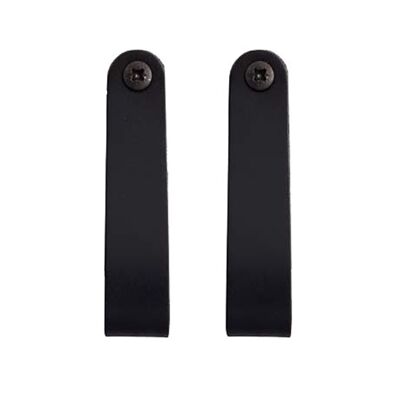 HangOn leather straps/hooks - black leather