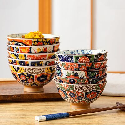 Imari-yaki rice bowl