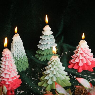 Christmas Tree Shaped Candles