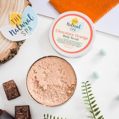 Gommage corporel au chocolat et à l'orange - 3 tailles différentes disponibles