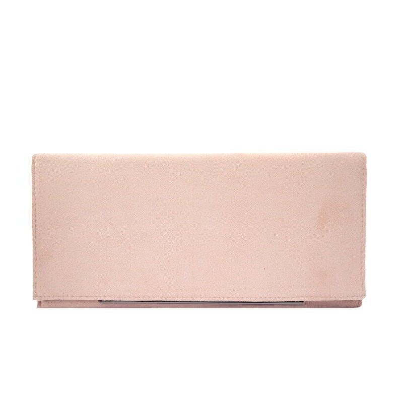 Borsa a busta cromata rosa chiaro