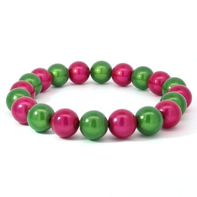 Bracelet Wonder myrte - fuchsia 10 mm