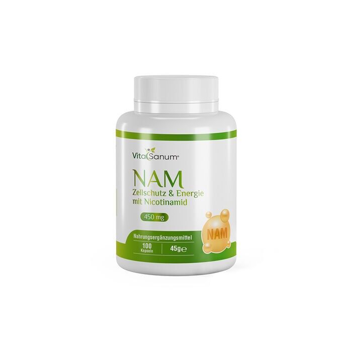 VitaSanum® NAM 450 – Protezione cellulare ed energia con nicotinamide