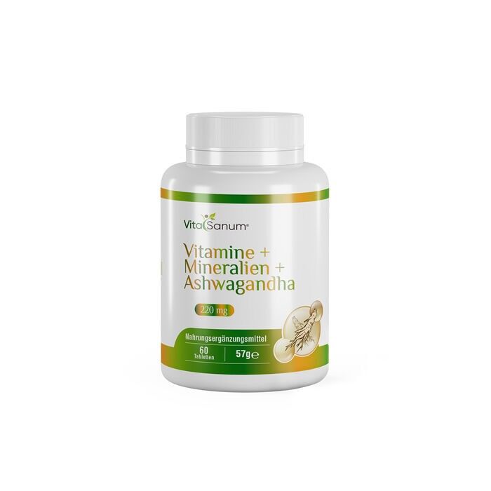 VitaSanum®- Vitamine + Minerali + Ashwagandha 220 mg 60 compresse