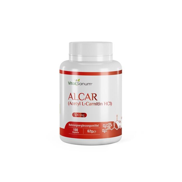 VitaSanum®- ALCAR (Acetil L-Carnitina HCl) 500 mg 100 capsule