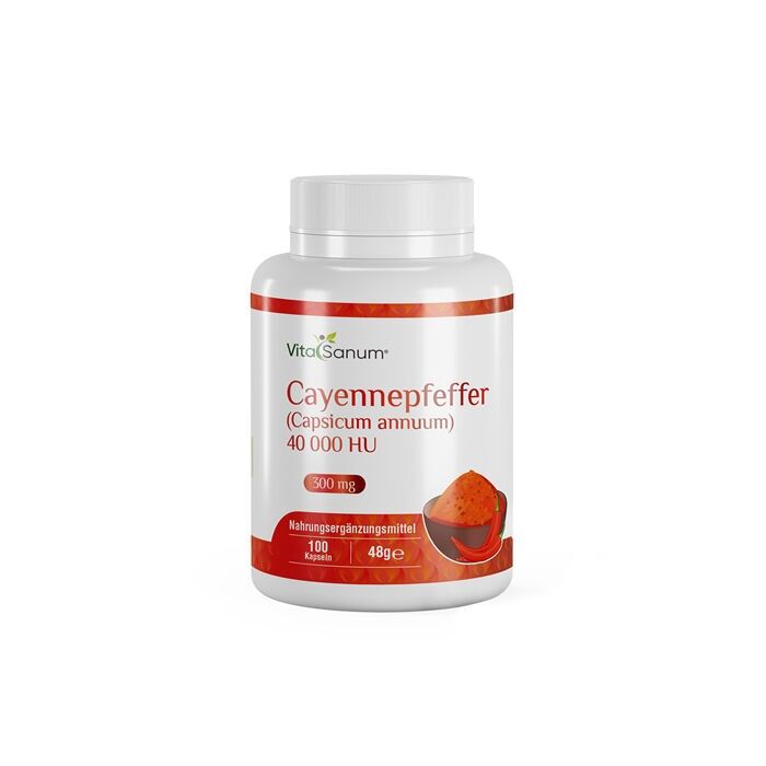 VitaSanum®- Pepe di Caienna (Capsicum annuum) 40.000 HU 300 mg 100 capsule