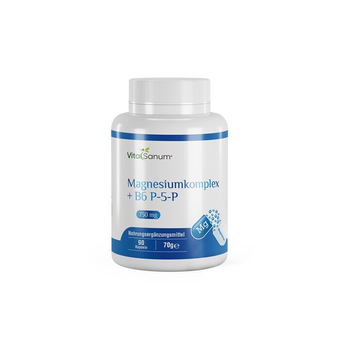 VitaSanum®- Complesso di magnesio + B6 P-5-P 730 mg 90 Capsule