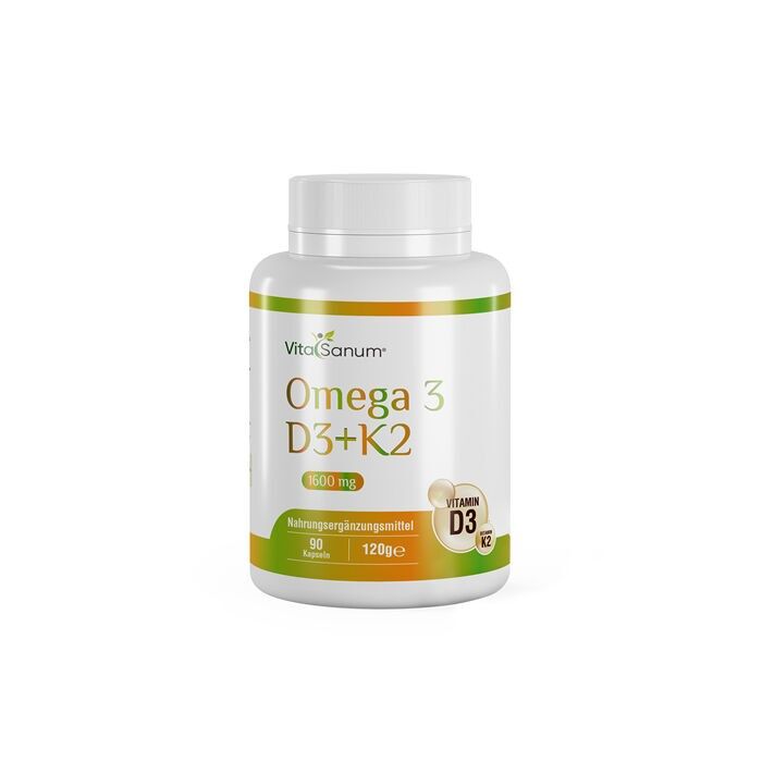 VitaSanum®-Omega 3 D3+K2 1600 mg 90 capsule