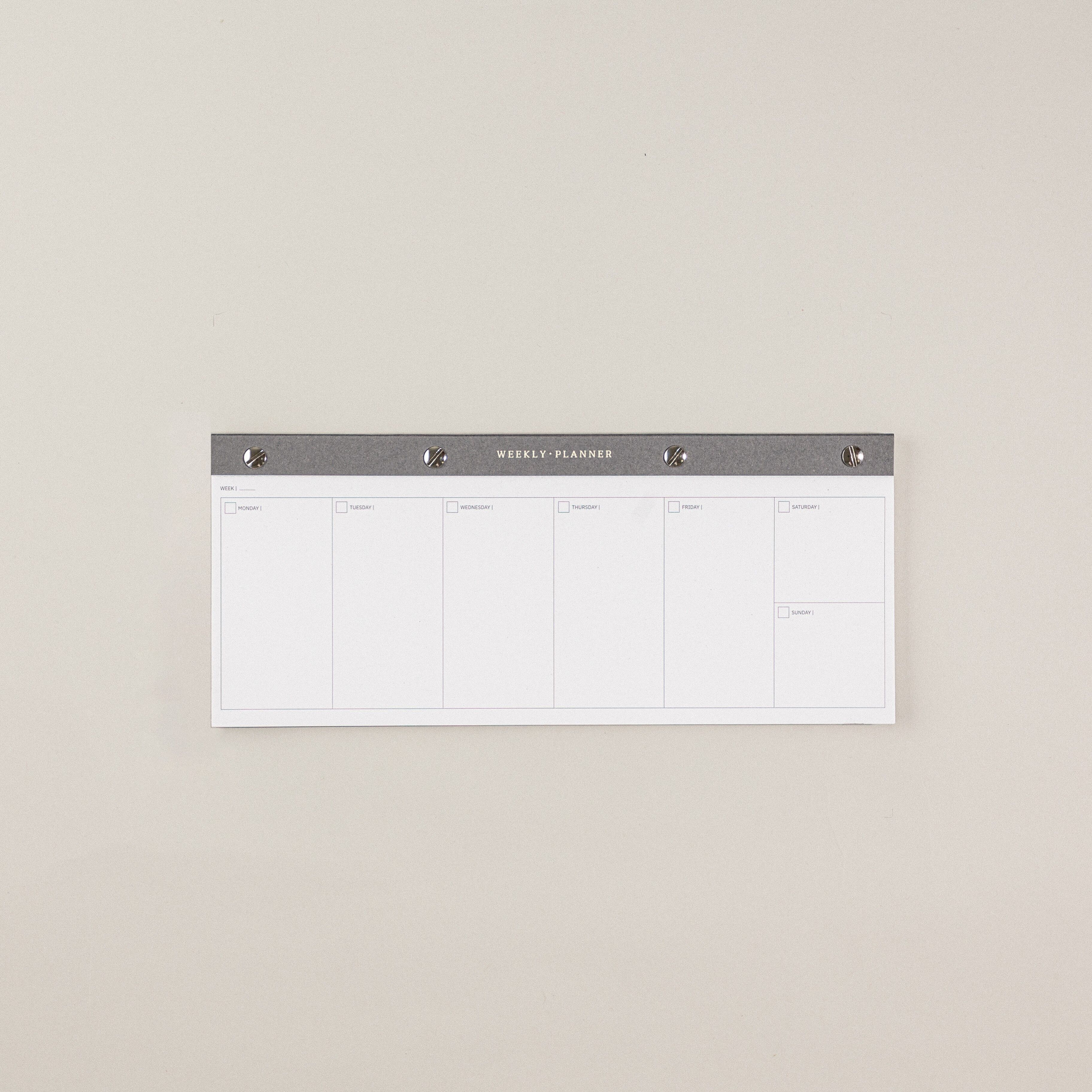 Weekly Planner Panoramic Notepad