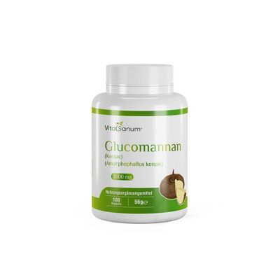 VitaSanum®- Glucomannano (Konjac) (Amorphophallus konjac) 2000 mg 100 Capsule