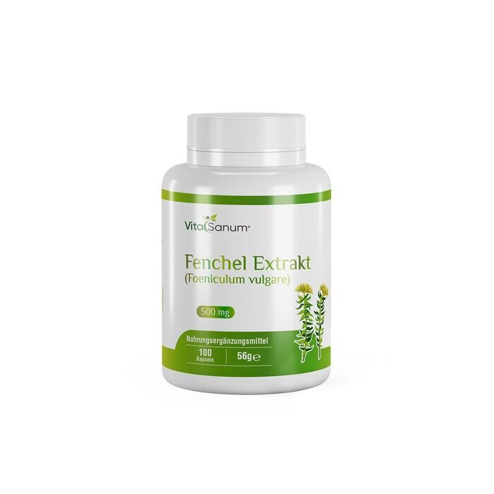 VitaSanum® - Estratto di Finocchio (Foeniculum vulgare) 500 mg 100 Capsule