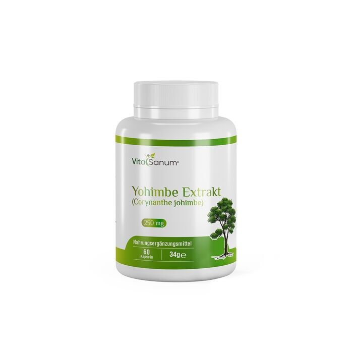 VitaSanum® - Estratto di Yohimbe (Corynanthe johimbe) 250 mg 60 capsule