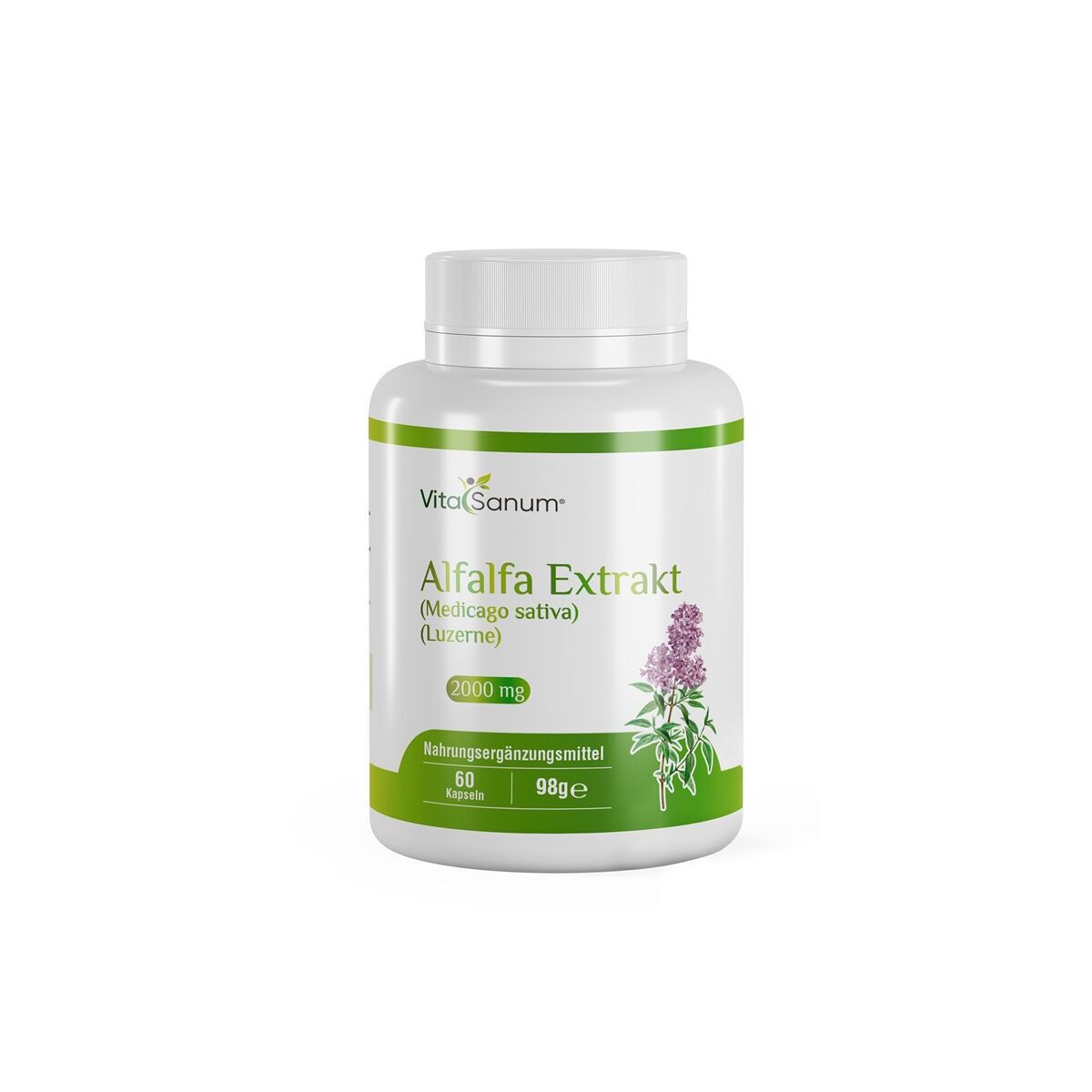 VitaSanum® - Alfalfa Extract (Medicago sativa) (Lucerne) 2000 mg 90 Capsules