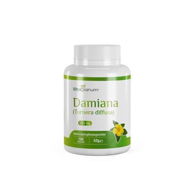 VitaSanum® - Damiana (Turnera diffusa) 500 mg 100 cápsulas