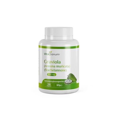 VitaSanum®- Graviola (Annona muricata) (Stachelannone) 500 mg 100 capsules