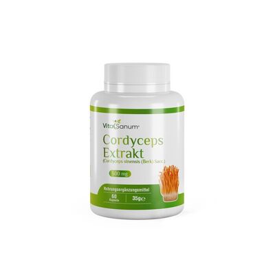 VitaSanum® - Estratto di Cordyceps (Cordyceps sinensis (Berk) Sacc.) 500 mg 60 capsule