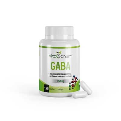 VitaSanum® - GABA 750 mg 90 gélules - avec acide gamma-aminobutyrique