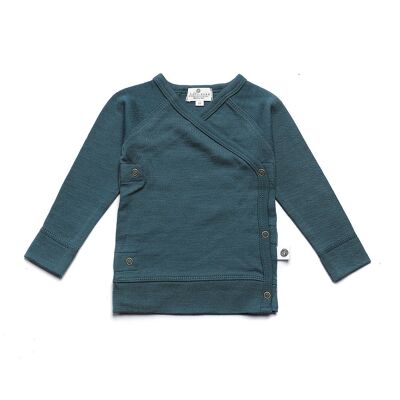 Tuta intera in lana a maniche lunghe – Lana Merino – Blu Orione