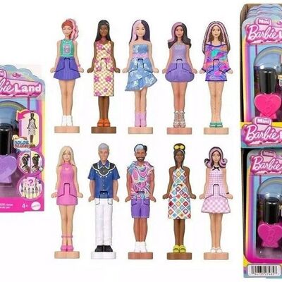 Mini Barbie Land Fashionistas – Poupée 4 cm + Applicatore flacone
