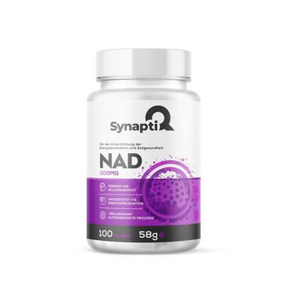 SynaptiQ® - NAD – Soutient la production d'énergie et la santé cellulaire 300 mg