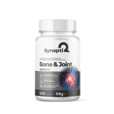 SynaptiQ® - Os et articulations – Soutient la santé osseuse et la fonction articulaire 1500 mg 100 capsules