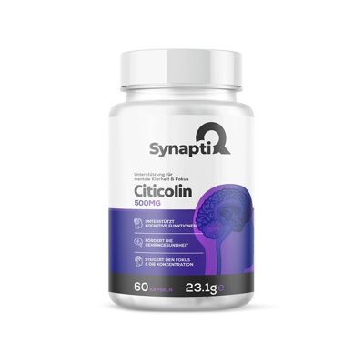 SynaptiQ® Citicoline (CDP-Choline) – Support for concentration & mental performance
