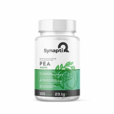 SynaptiQ® PEA – Natural support for well-being 2x200 mg 100 capsules