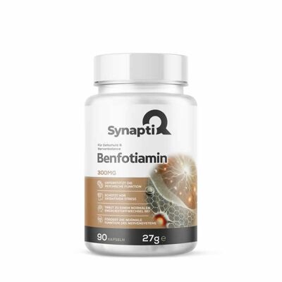 SynaptiQ® Benfotiamine – Protection cellulaire et équilibre nerveux 300 mg