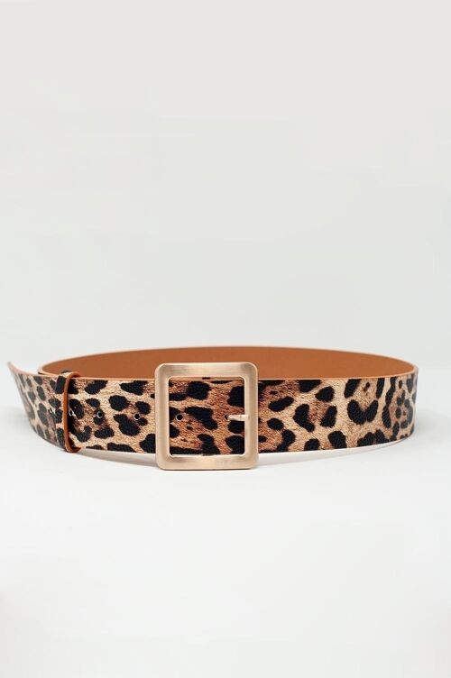 belt in leopard print