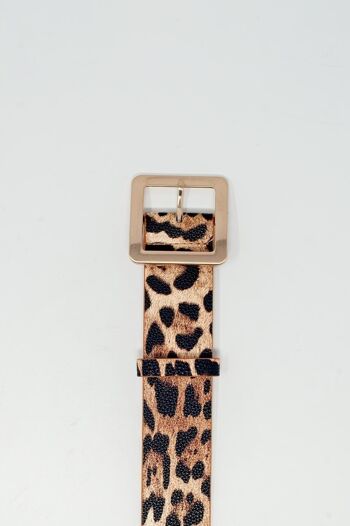 ceinture à imprimé léopard 4