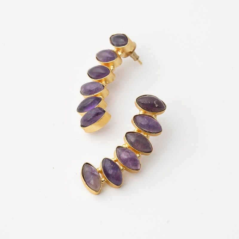 Orecchini Curveline Ed. Viola limitato