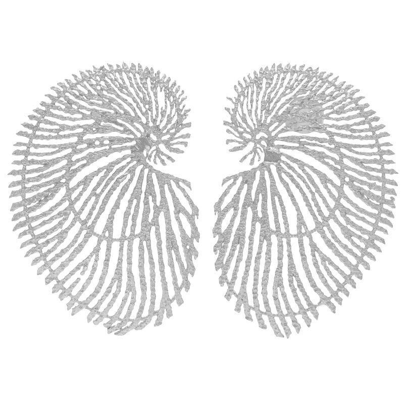 Silberne CONCH-Ohrringe