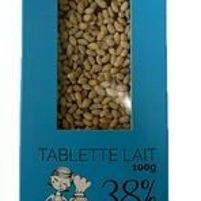 38% Milchschokoladenriegel mit Puffreis 100g