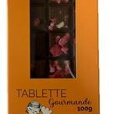 38% milk chocolate bar with pink praline