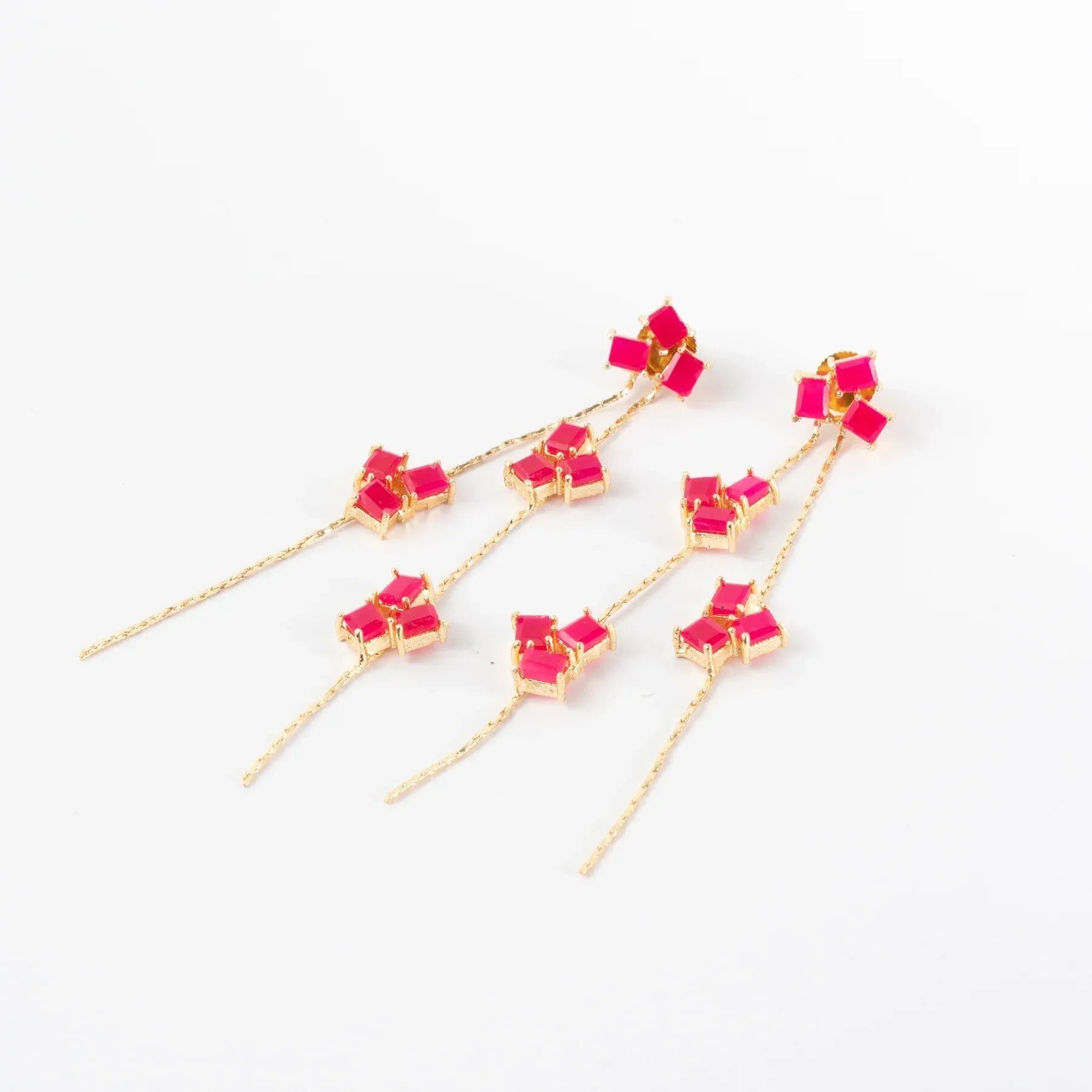 Florescer Deluxe Ed Ohrringe. Limitiertes Fuchsia