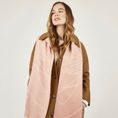 Igi - Peach pink wool scarf