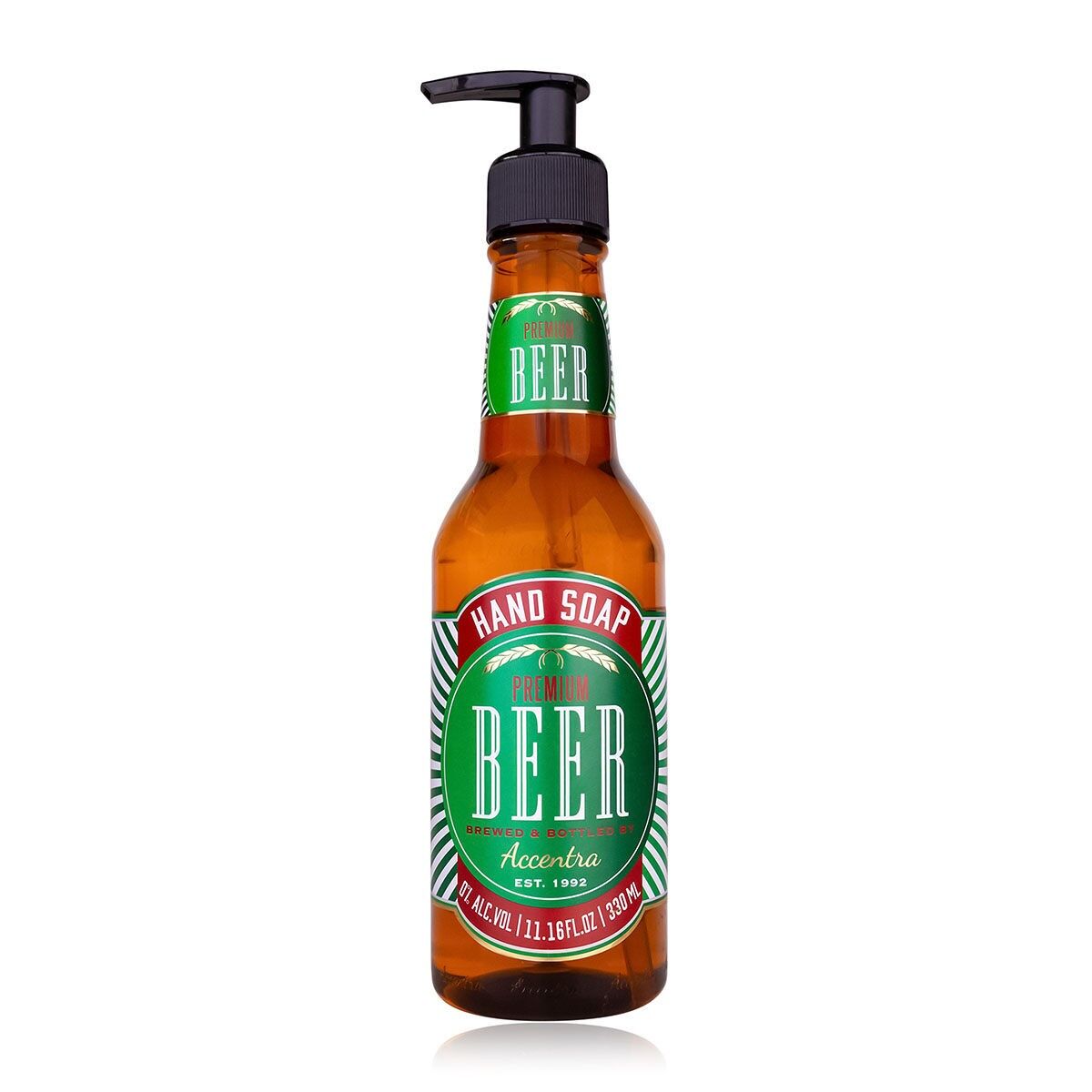 Soap dispenser with liquid soap Beer, in beer bottle design