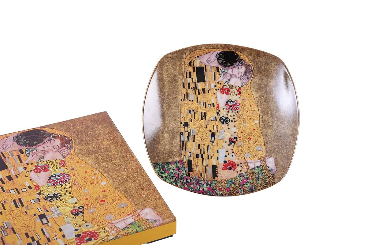 PIATTO IN PORCELLANA IL BACIO DI G.KLIMT - G.KLIMT