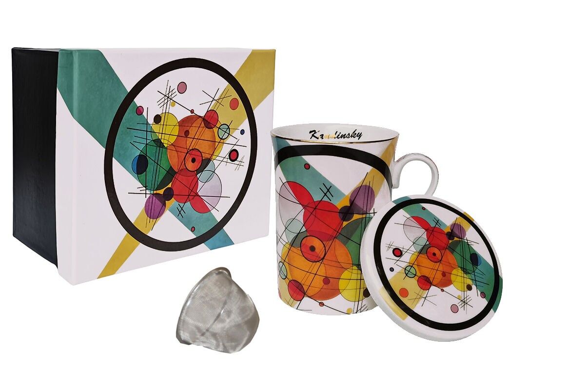 TAZZA DA TÈ IN PORCELLANA DA 300 ML - CERCHI DI KANDINSKY