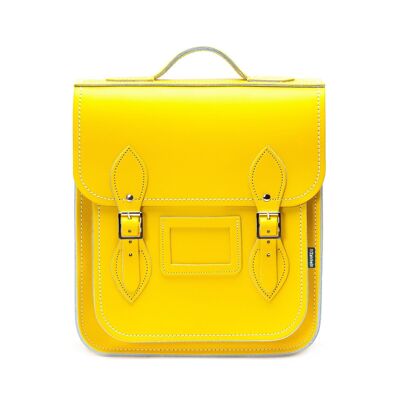 Zaino in pelle City - Giallo narciso pastello - Piccolo