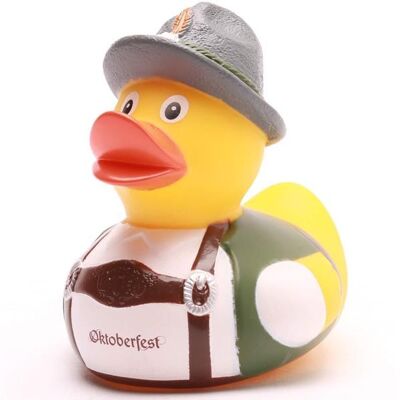 Pato de goma del Oktoberfest "Tracht" - pato de goma