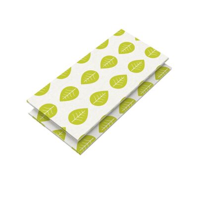 Lot de 2 chiffons de nettoyage durables décor feuilles