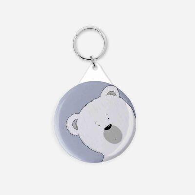 Llavero con temática de oso polar