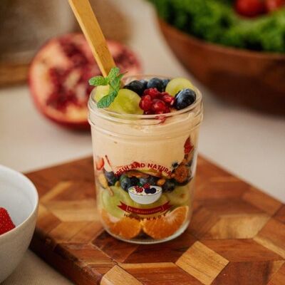 Food Pot to go storage jar with silicone insert