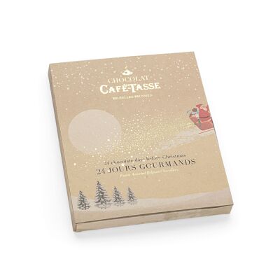 Calendrier de l'Avent avec 24 chocolats assortis