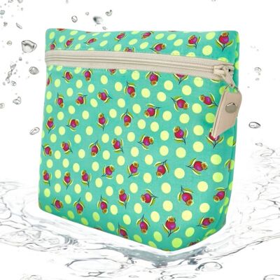 Trousse bohème, "Colette" vert