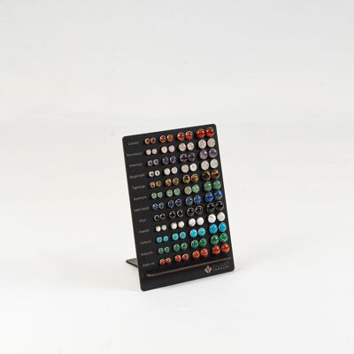 Display Ohrstecker Edelsteincabochon VE48