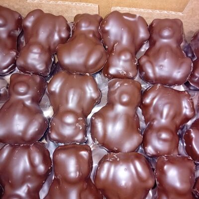 Ositos de malvavisco con chocolate negro 54 piezas