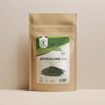 Copos de espirulina orgánica - Bioptimal